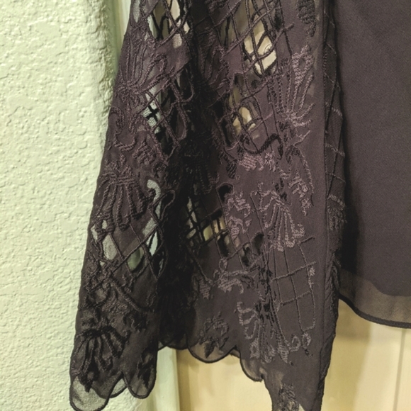 Catherine Malandrino Embroidered Silk Top NWT - Picture 4 of 6